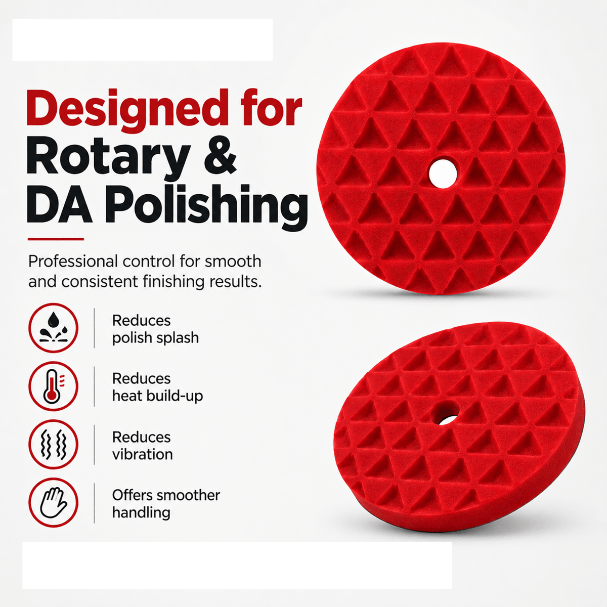 Detailing Essentials Diamond Cut Foam Pad Finishing | High Gloss Final Finish Pad - Detailing Essentials