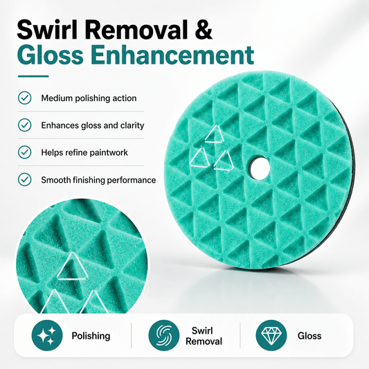 Detailing Essentials Diamond Cut Foam Pad Polishing | Swirl Removal & Gloss Pad - Detailing Essentials