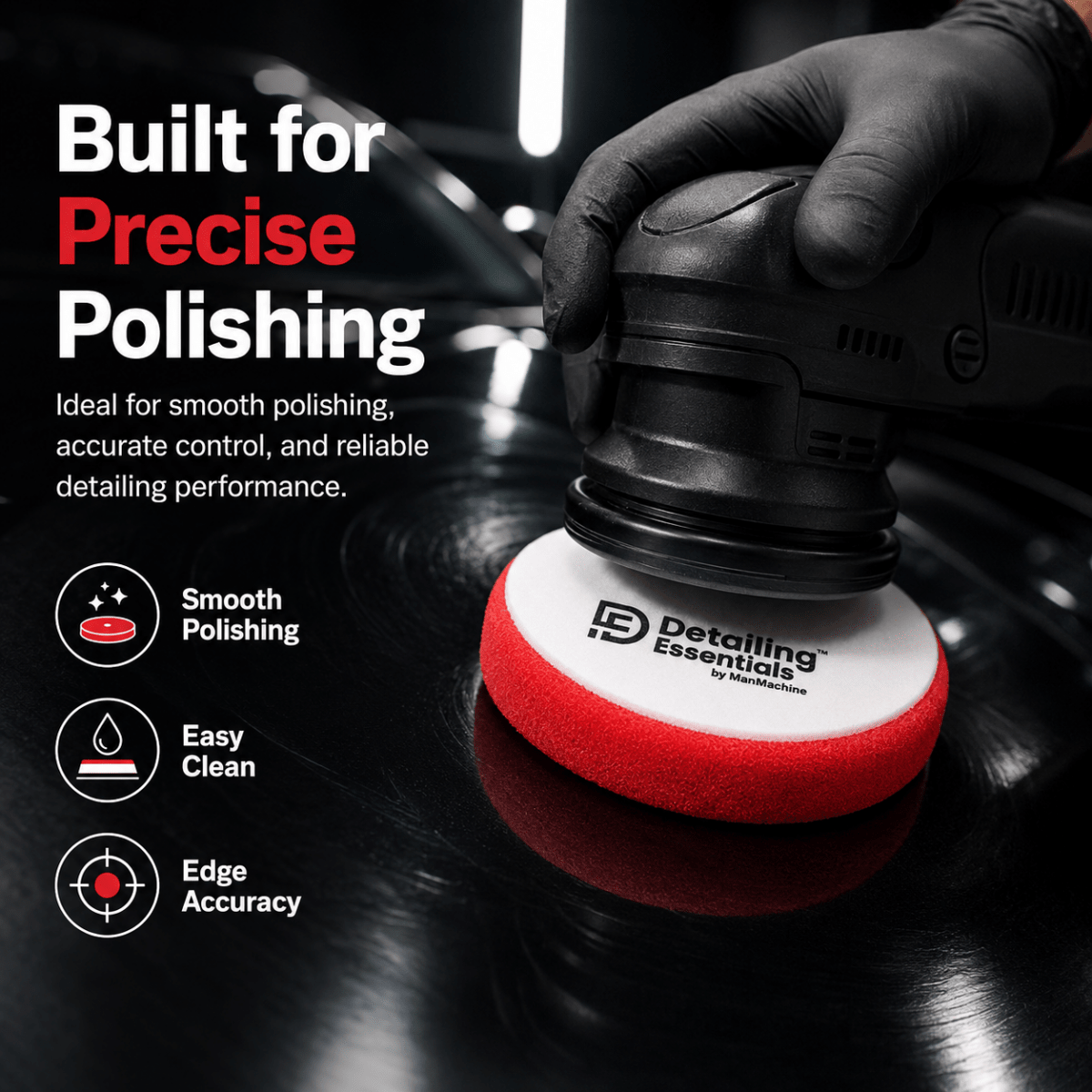Detailing Essentials Flat Foam Pad Finishing | Ultra Soft Final Finish Pad - Detailing Essentials