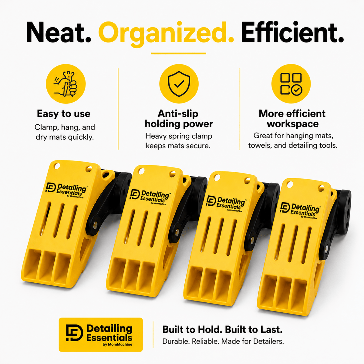 Detailing Essentials Foot Mat Holder | Wall Mounted Car Mat Drying Holder - Detailing Essentials