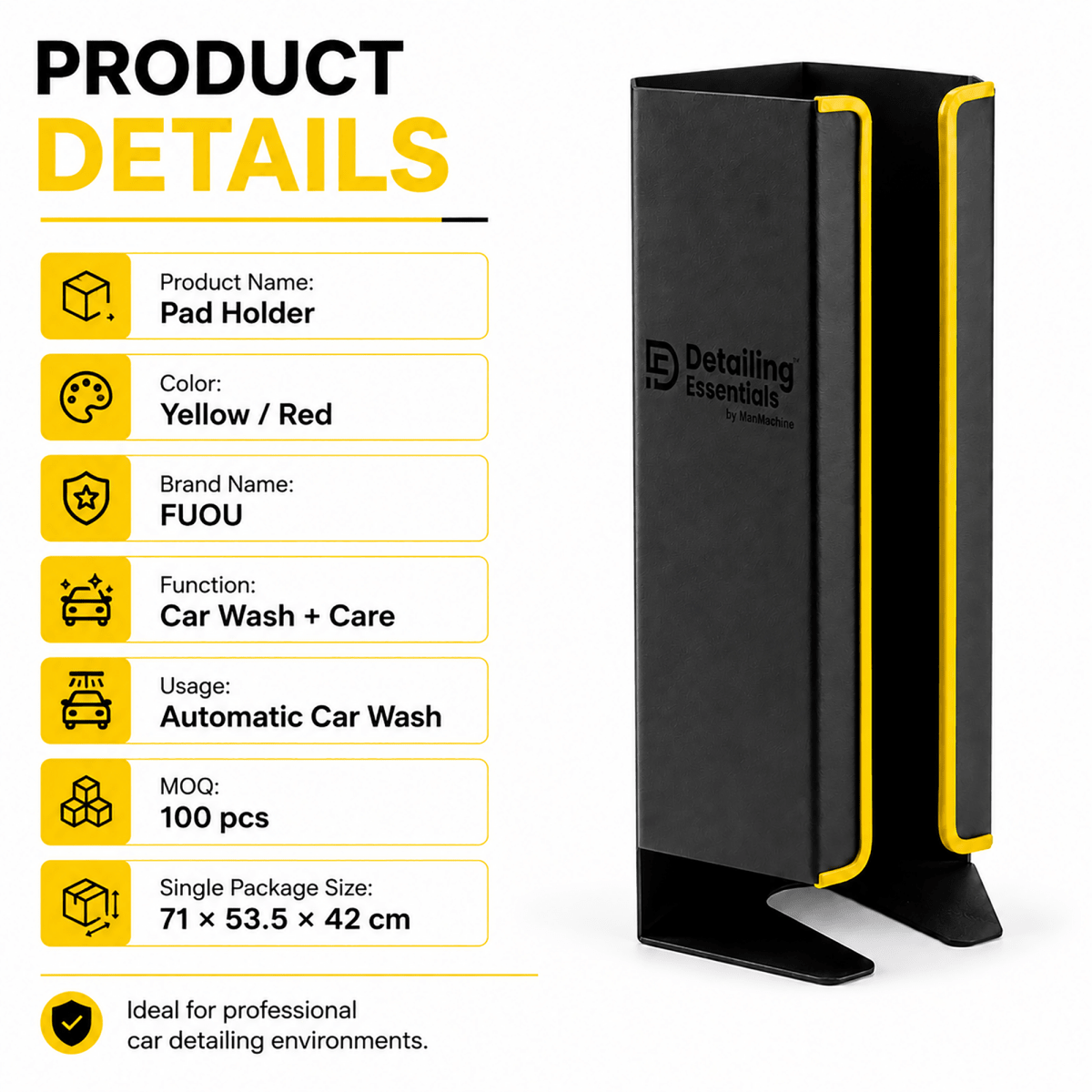 Detailing Essentials Pad Holder | Wall Mounted Polishing Pad Organizer - Detailing Essentials