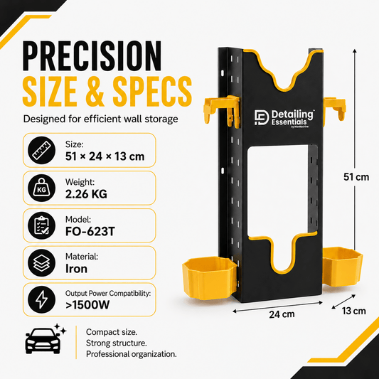 Detailing Essentials Polisher Holder | Wall Mounted Machine Holder - Detailing Essentials
