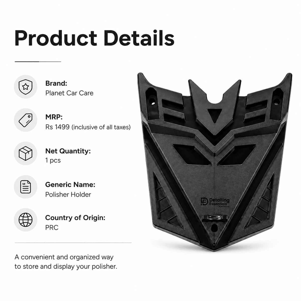 Detailing Essentials Transformer Holder | Wall Mounted Detailing Tool Holder - Detailing Essentials