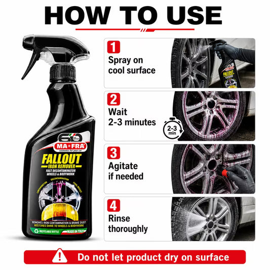Fallout Remover and 500ml | Iron Dust Removes for car alloy wheels rims & bodywork