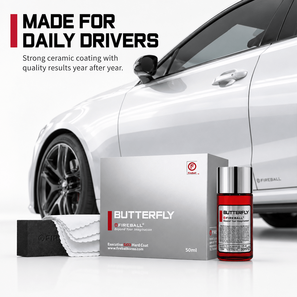 Fireball Butterfly Ceramic Coating 50ml | 5 Years SiO₂ Hard Coat - Detailing Essentials