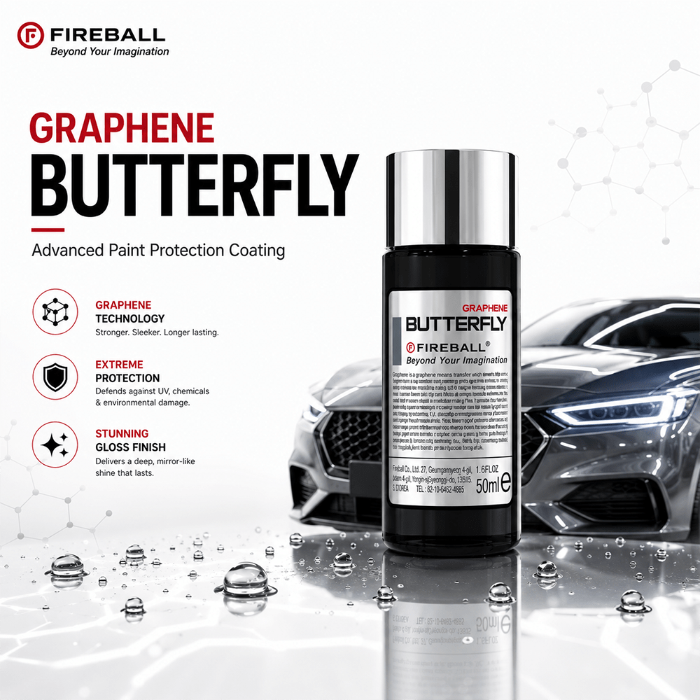 Fireball Butterfly Graphene Coating 50ml | 8 Years Graphene Ceramic Protection - Detailing Essentials