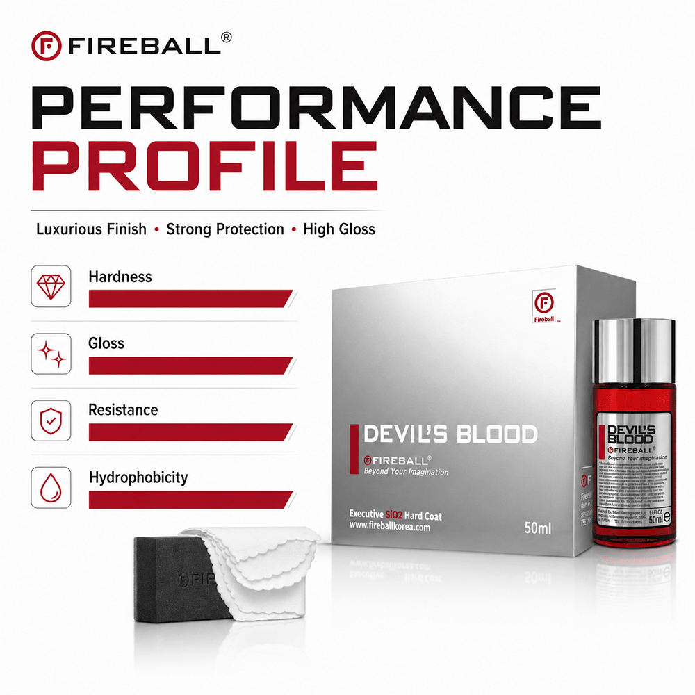 Fireball Devil’s Blood Ceramic Coating 50ml | 3 Years Paint Protection - Detailing Essentials