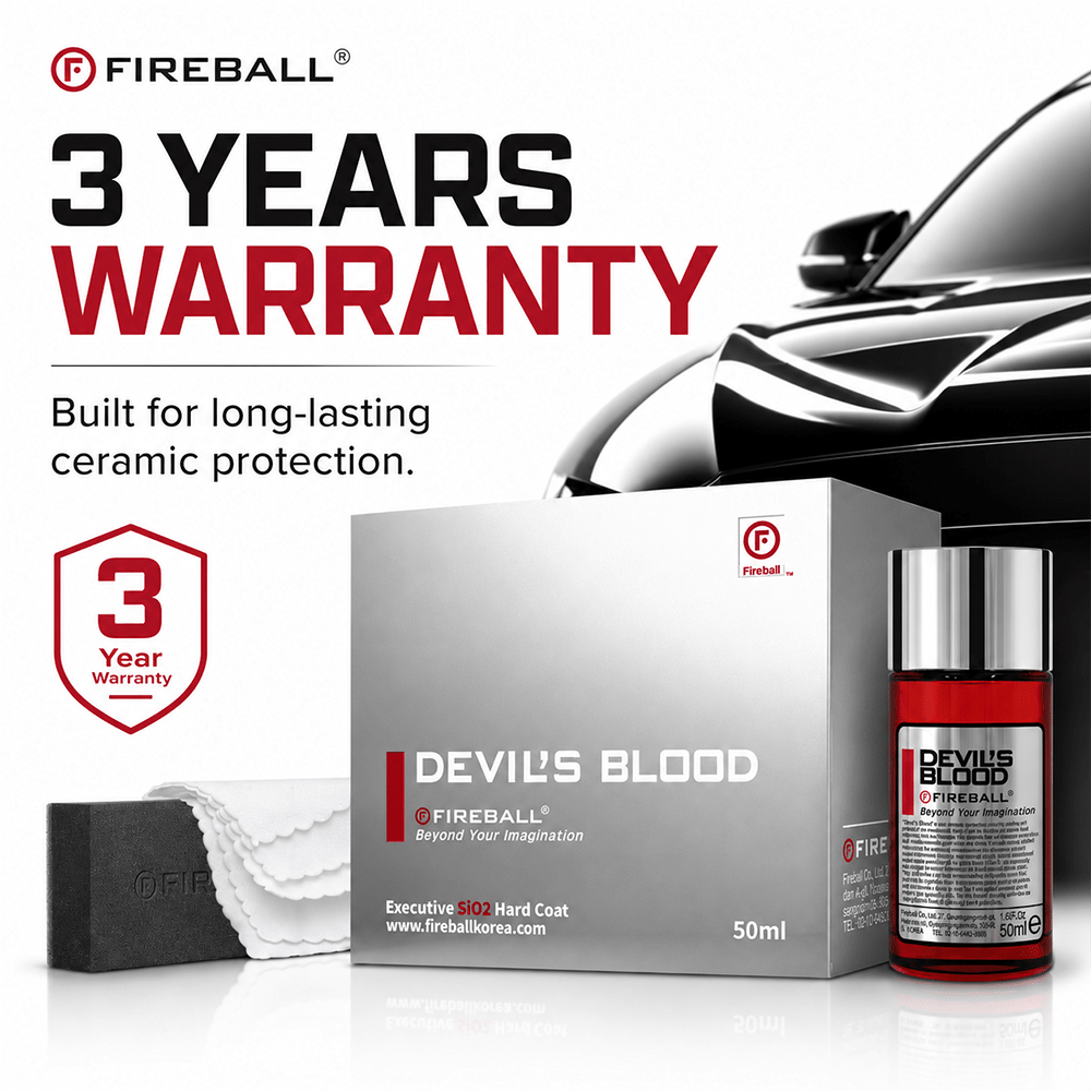 Fireball Devil’s Blood Ceramic Coating 50ml | 3 Years Paint Protection - Detailing Essentials