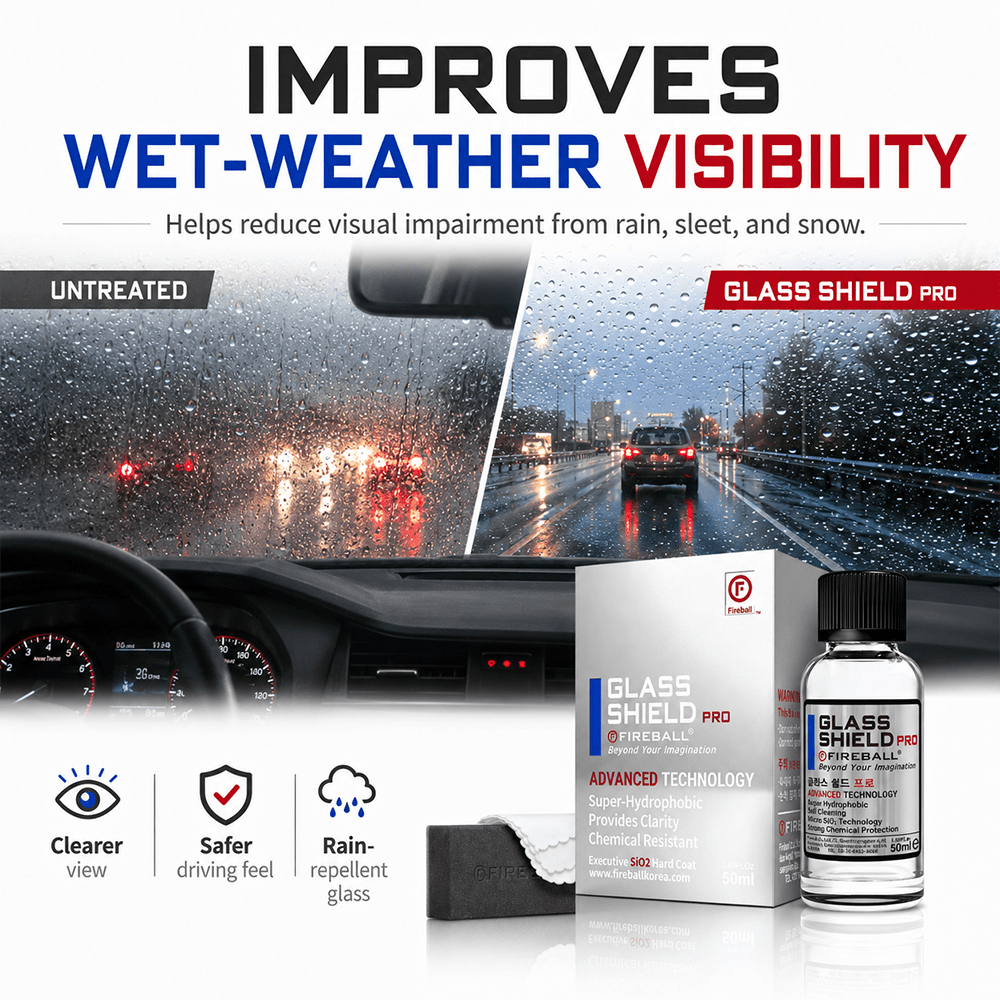 Fireball Glass Shield Pro 50ml | Windshield & Glass Coating - Detailing Essentials