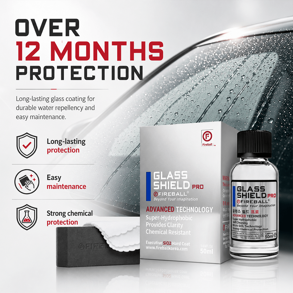 Fireball Glass Shield Pro 50ml | Windshield & Glass Coating - Detailing Essentials