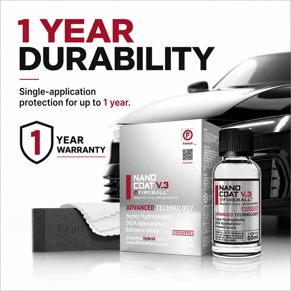 Fireball Nano Coat V.3 Ceramic Coating 50ml | 1 Year Paint Protection - Detailing Essentials