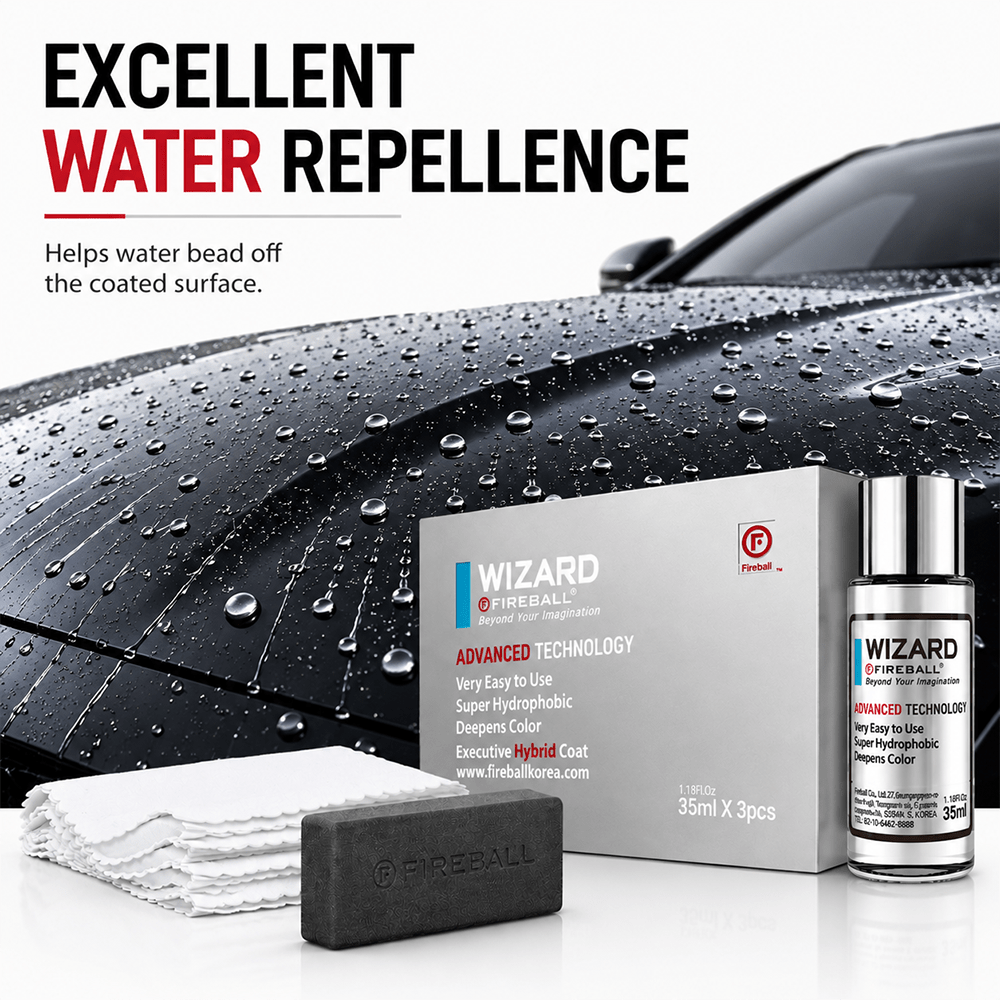 Fireball Wizard Graphene Coating 35ml x 3pcs | 3 Years Easy Application Coating - Detailing Essentials