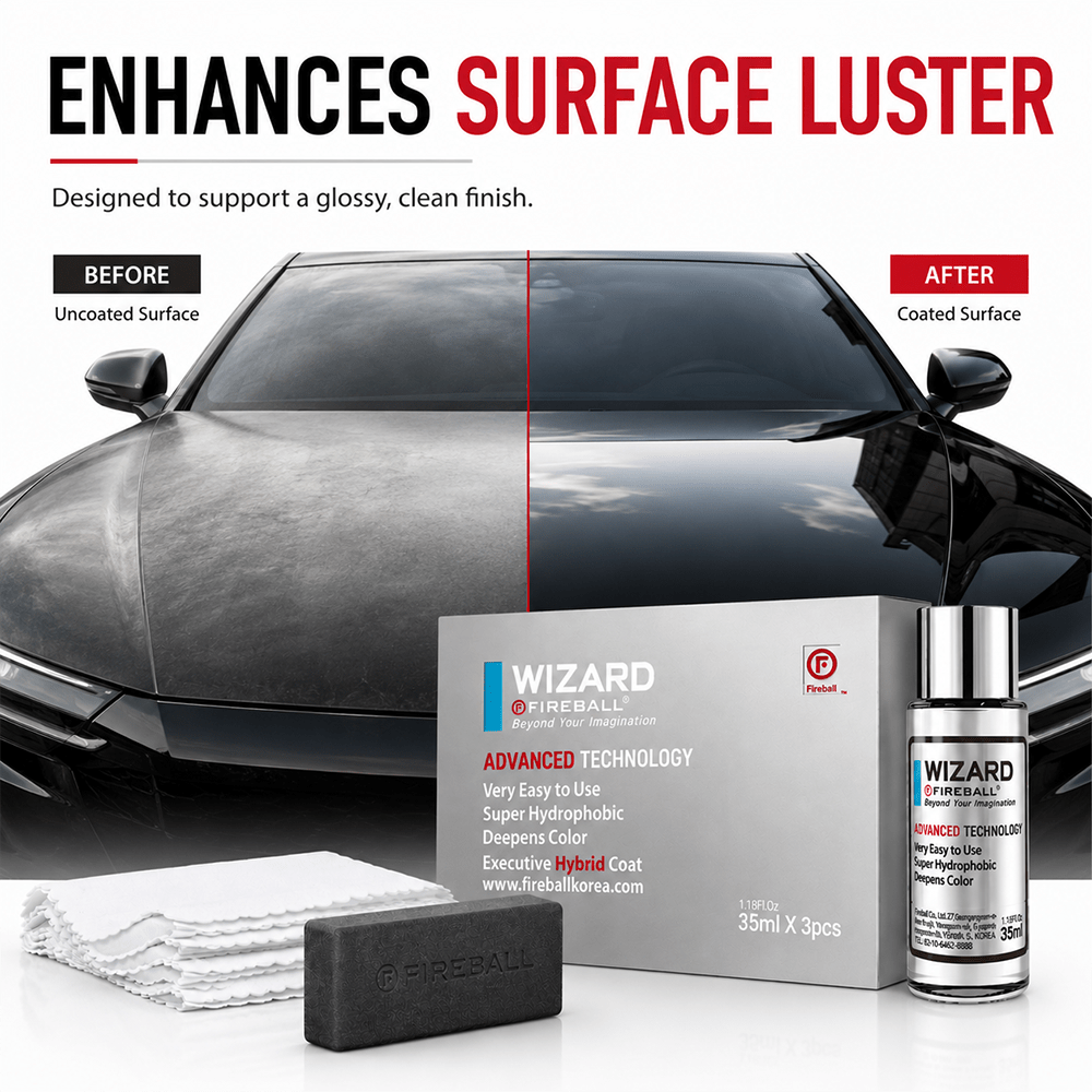 Fireball Wizard Graphene Coating 35ml x 3pcs | 3 Years Easy Application Coating - Detailing Essentials