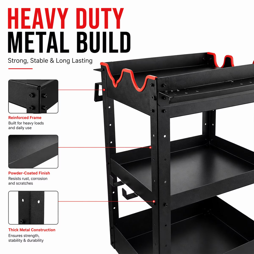 Maxshine Premium Detailing Rolling Trolley And Mobile Storage For Car Detailing Tools