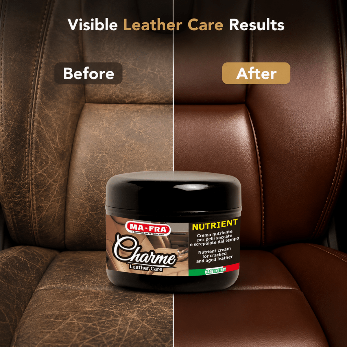 MA - FRA Charme Leather Care Cream Polish 150g | Leather Conditioner & Restorer - Detailing Essentials