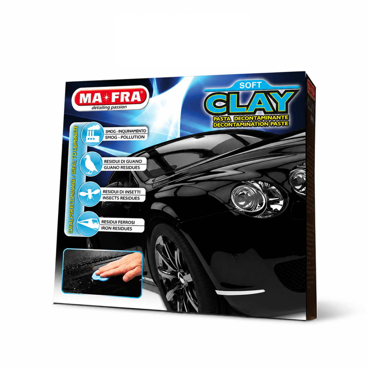 MA - FRA Dark Clay Bar 200g | Car Paint Decontamination Clay - Detailing Essentials