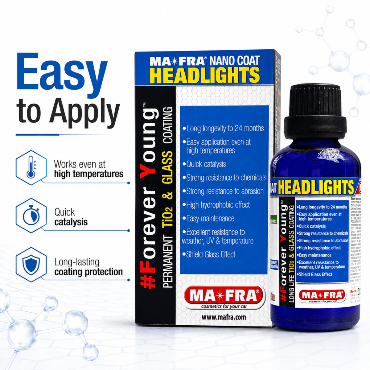 MA - FRA Forever Young TiO2 Headlight Lens Coating & Restorer 100g - Detailing Essentials