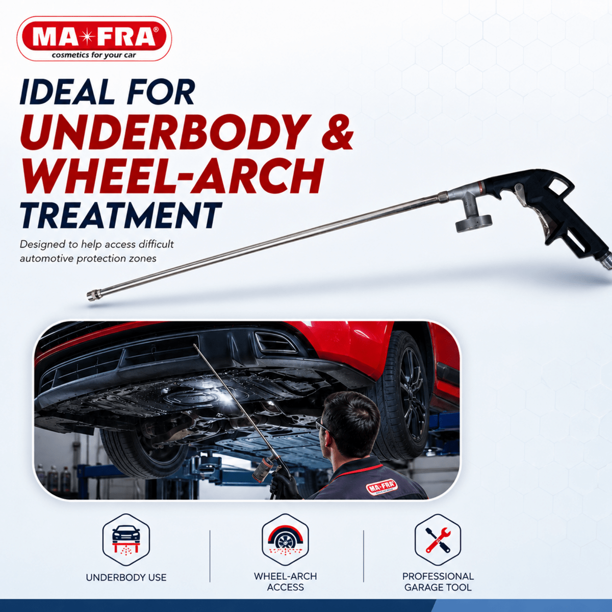 MA - FRA High Pressure Water Spray Gun for Lubrigraph | Steel Car Wash Cleaning Gun - Detailing Essentials