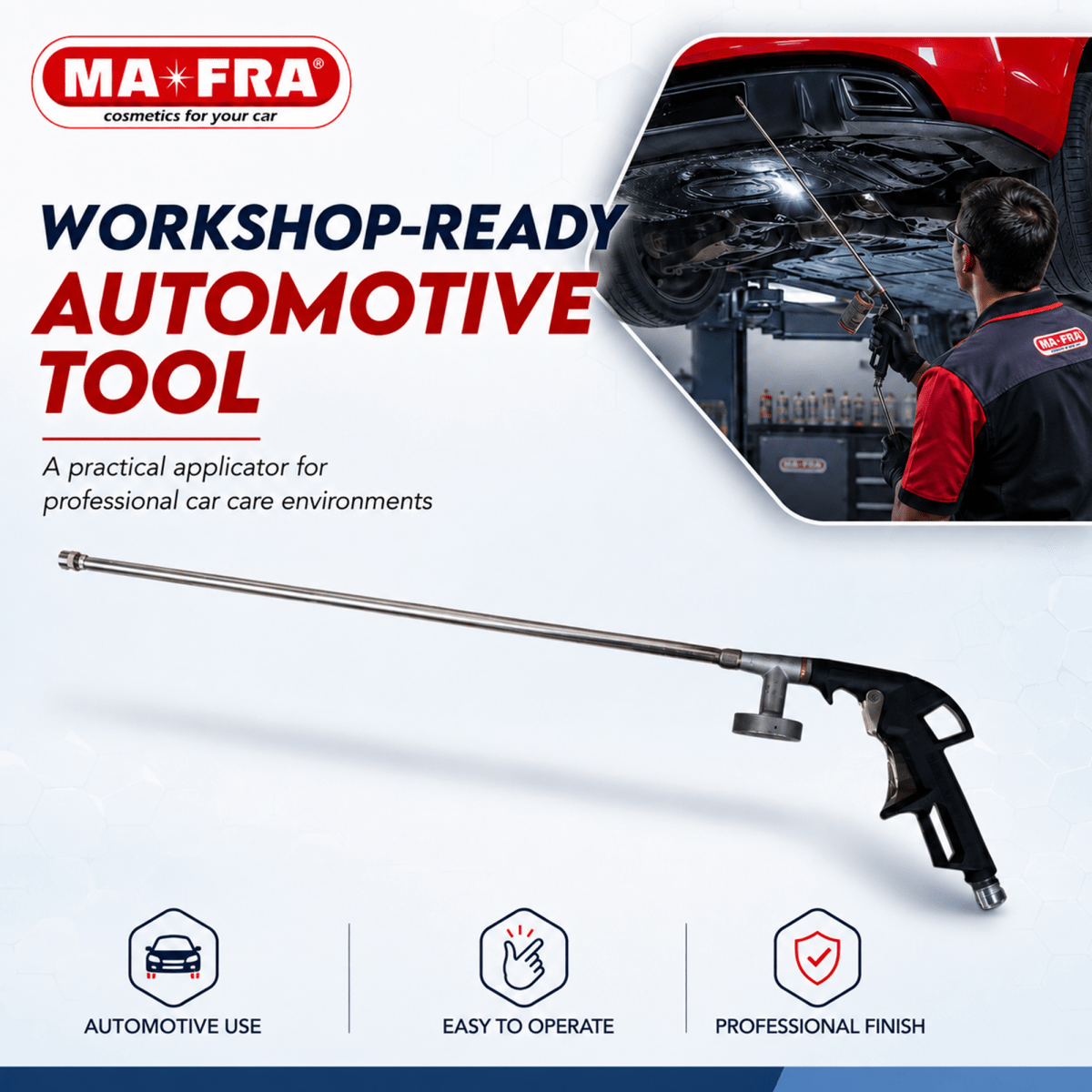 MA - FRA High Pressure Water Spray Gun for Lubrigraph | Steel Car Wash Cleaning Gun - Detailing Essentials