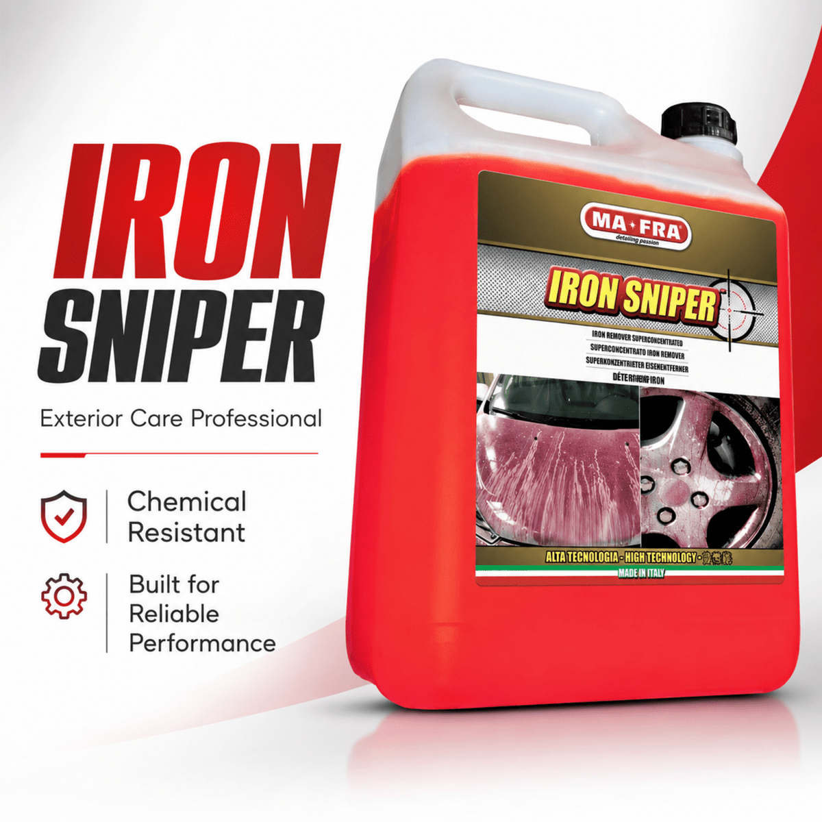 MA - FRA Iron Sniper 5L | Super Concentrated Iron Fallout & Brake Dust Remover - Detailing Essentials