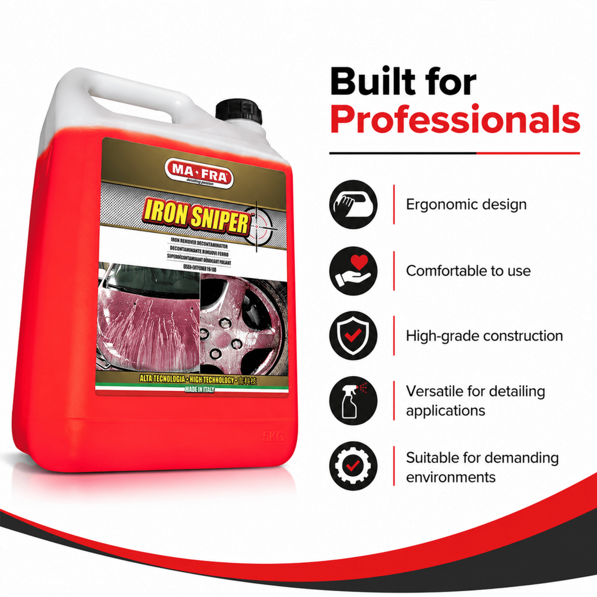 MA - FRA Iron Sniper 5L | Super Concentrated Iron Fallout & Brake Dust Remover - Detailing Essentials