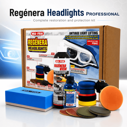 MA - FRA Professional Regenera Headlight Restoration Kit | Headlight Polishing & Repair Kit - Detailing Essentials