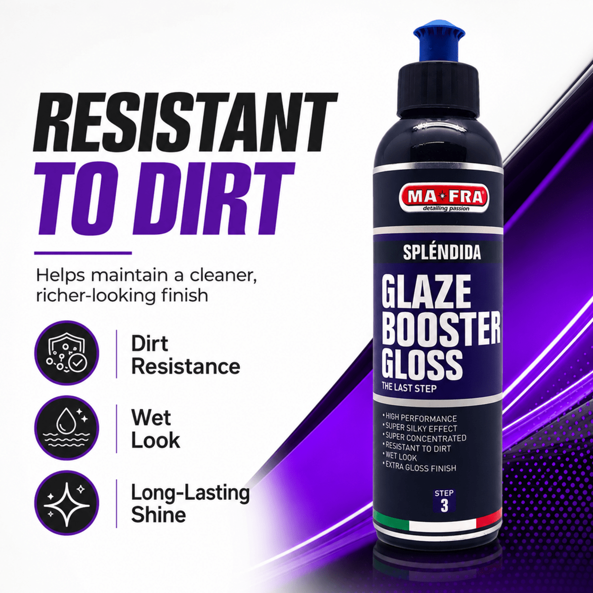 MA - FRA Splendida Glaze Booster Gloss 500ml | Silicone - Free Wax Sealant - Detailing Essentials