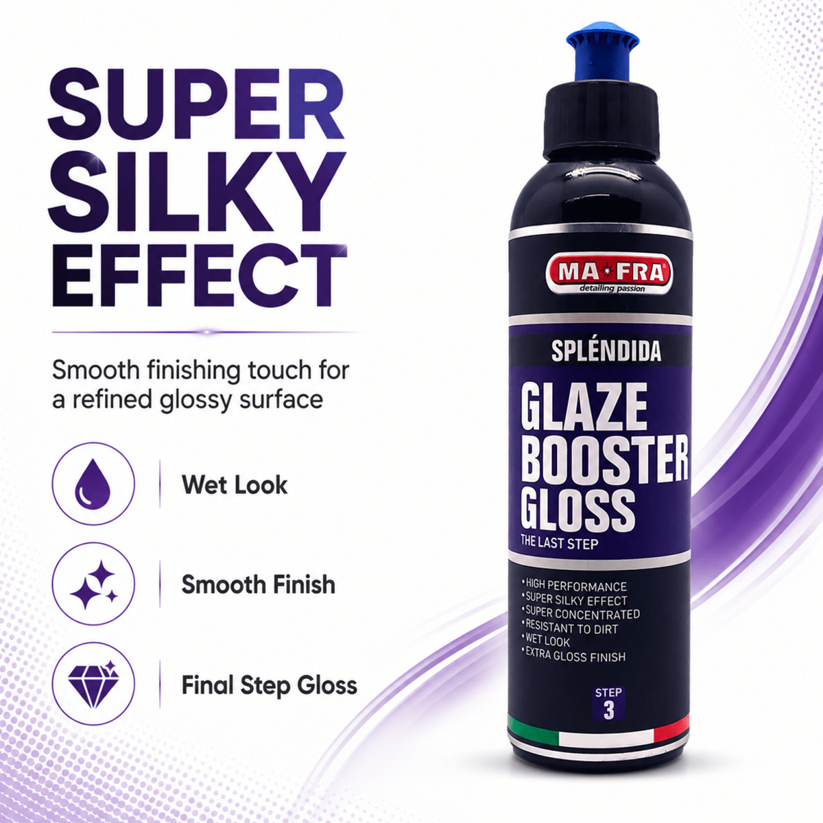 MA - FRA Splendida Glaze Booster Gloss 500ml | Silicone - Free Wax Sealant - Detailing Essentials