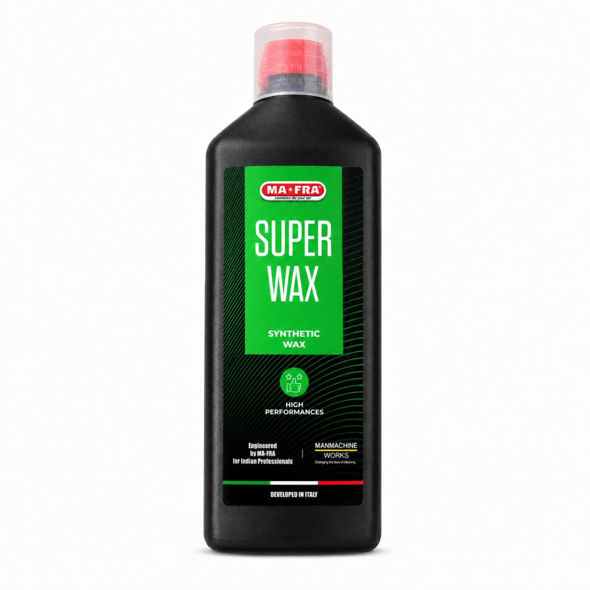 Mafra, 1 L Super Wax, Synthetic Wax, Long Lasting And High Performance, Eco - Friendly And Safe To Use With Dilution Ratio 1:9 Via Foam Gun (wash Up To 100 Times) - Detailing Essentials