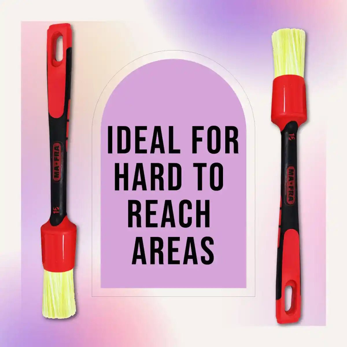 Mafra Brush White - Interior 24mm And Brush For Professional Detailing Tools - Detailing Essentials
