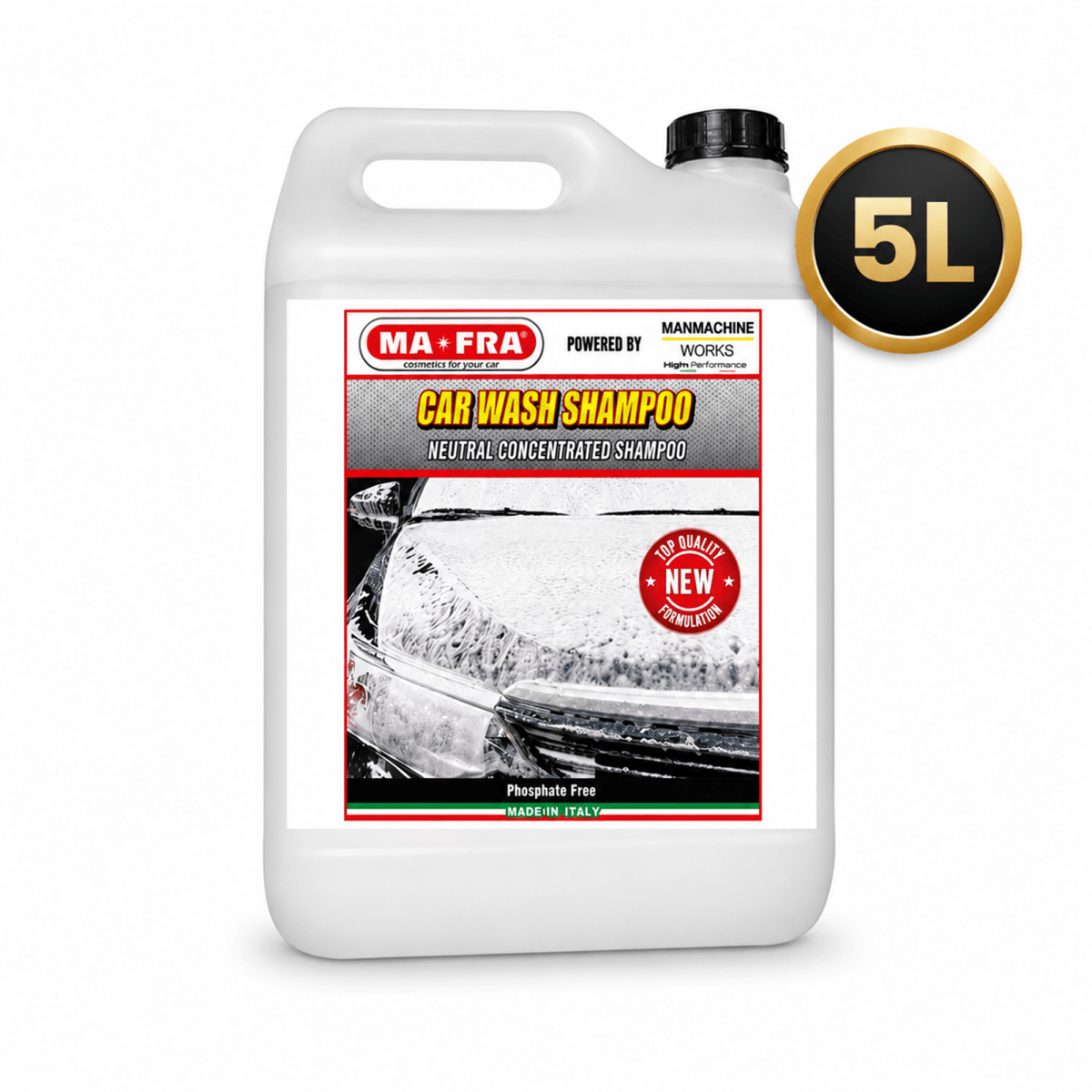 Mafra Car Wash Shampoo Mafra (1 Litre) | Remove Tough Dirt And Stains | Safe On Paint Deep Cleaning | - Detailing Essentials