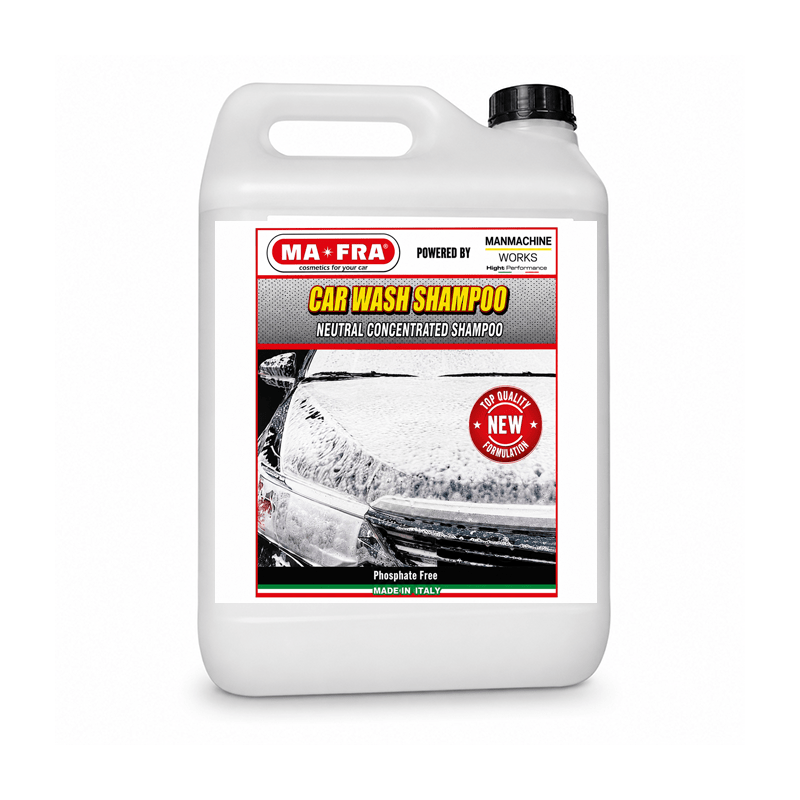 Mafra Car Wash Shampoo Mafra (1 Litre) | Remove Tough Dirt And Stains | Safe On Paint Deep Cleaning | - Detailing Essentials