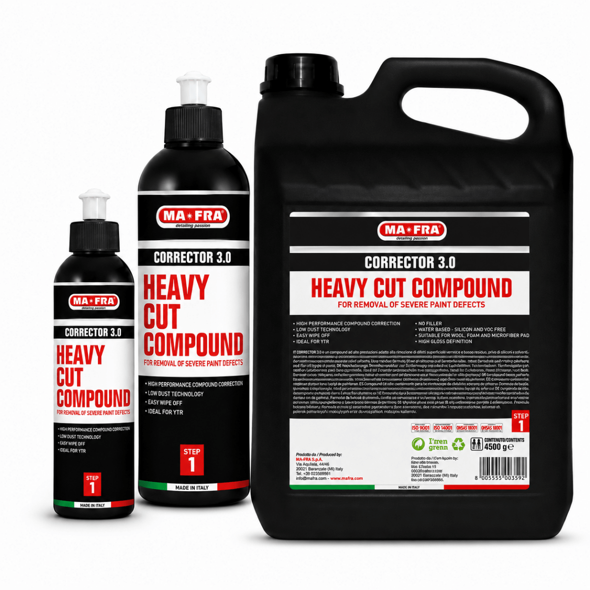 Mafra Corrector (250gm) And Rubbing Compound For Professional Paint Care - Detailing Essentials