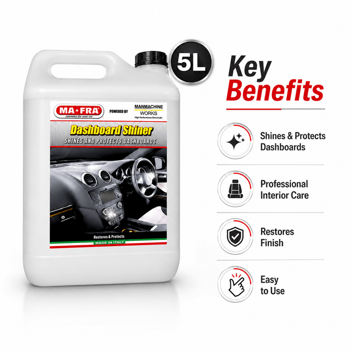 Mafra Dashboard Shiner Evo And Dashboard Care For Professional Interior Care - Detailing Essentials