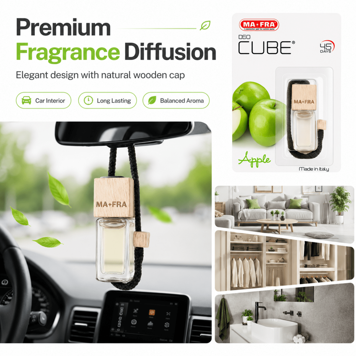Mafra Deo Cube Car Perfume (various Scents) And Perfume For Professional Interior Care - Detailing Essentials