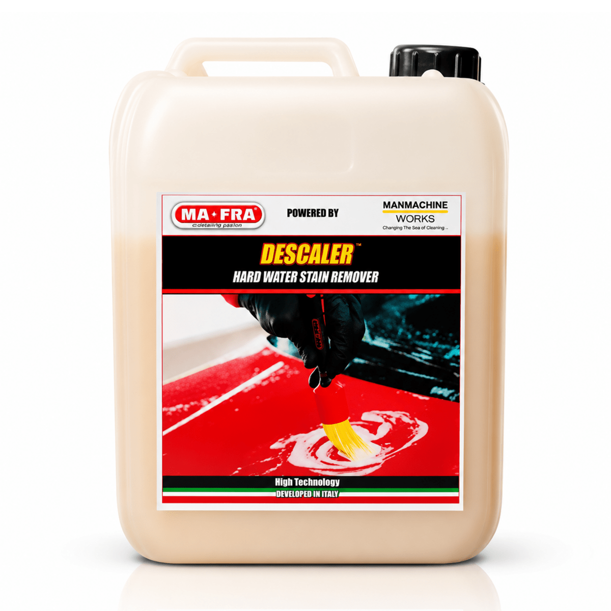 MAFRA Descaler 1L – Hard Water Stain & Limescale Remover for Cars & Surfaces | High - Performance Cleaner for Glass, Chrome, and Paint - Detailing Essentials