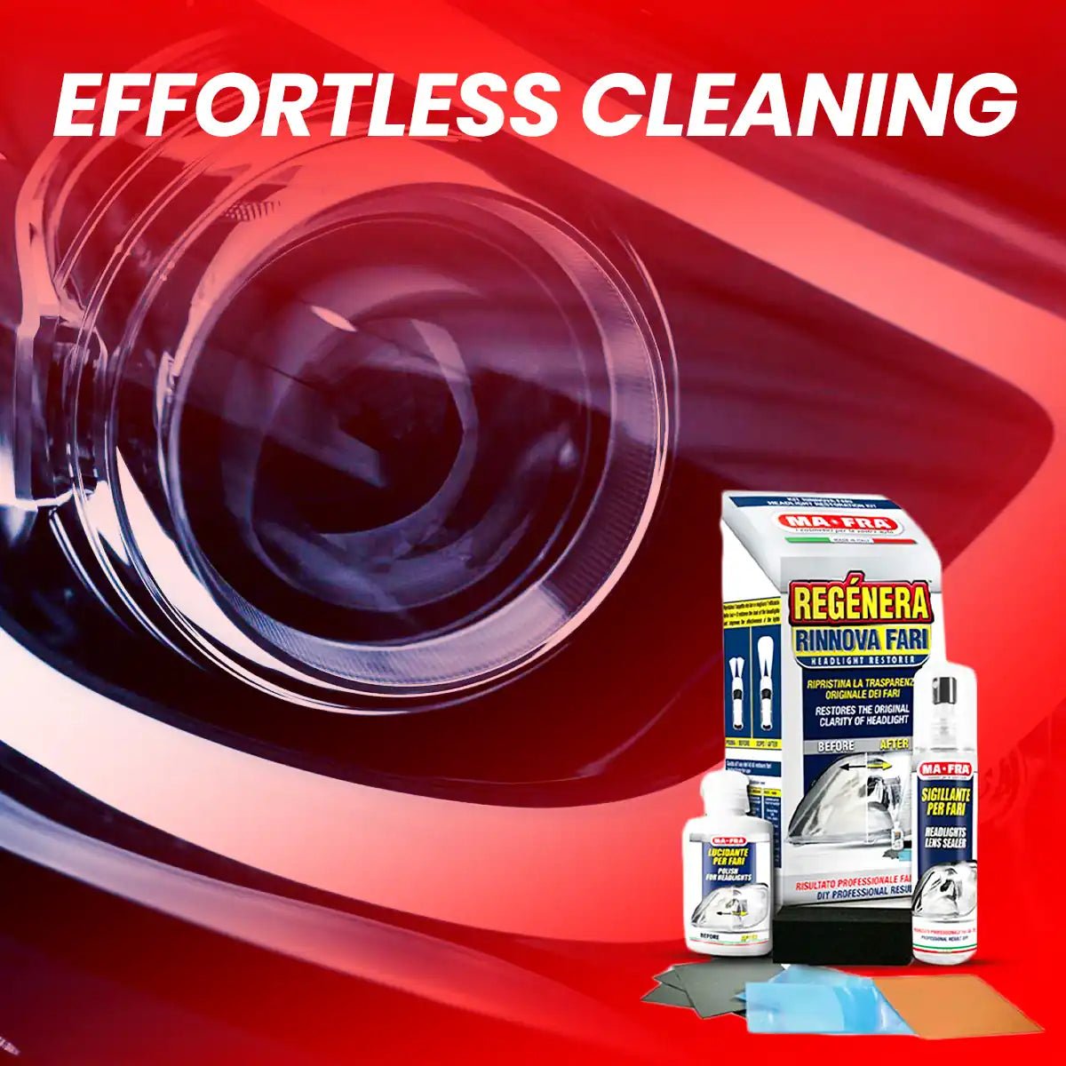 Mafra Headlight Kit And Headlight Restoration For Professional Exterior Care - Detailing Essentials
