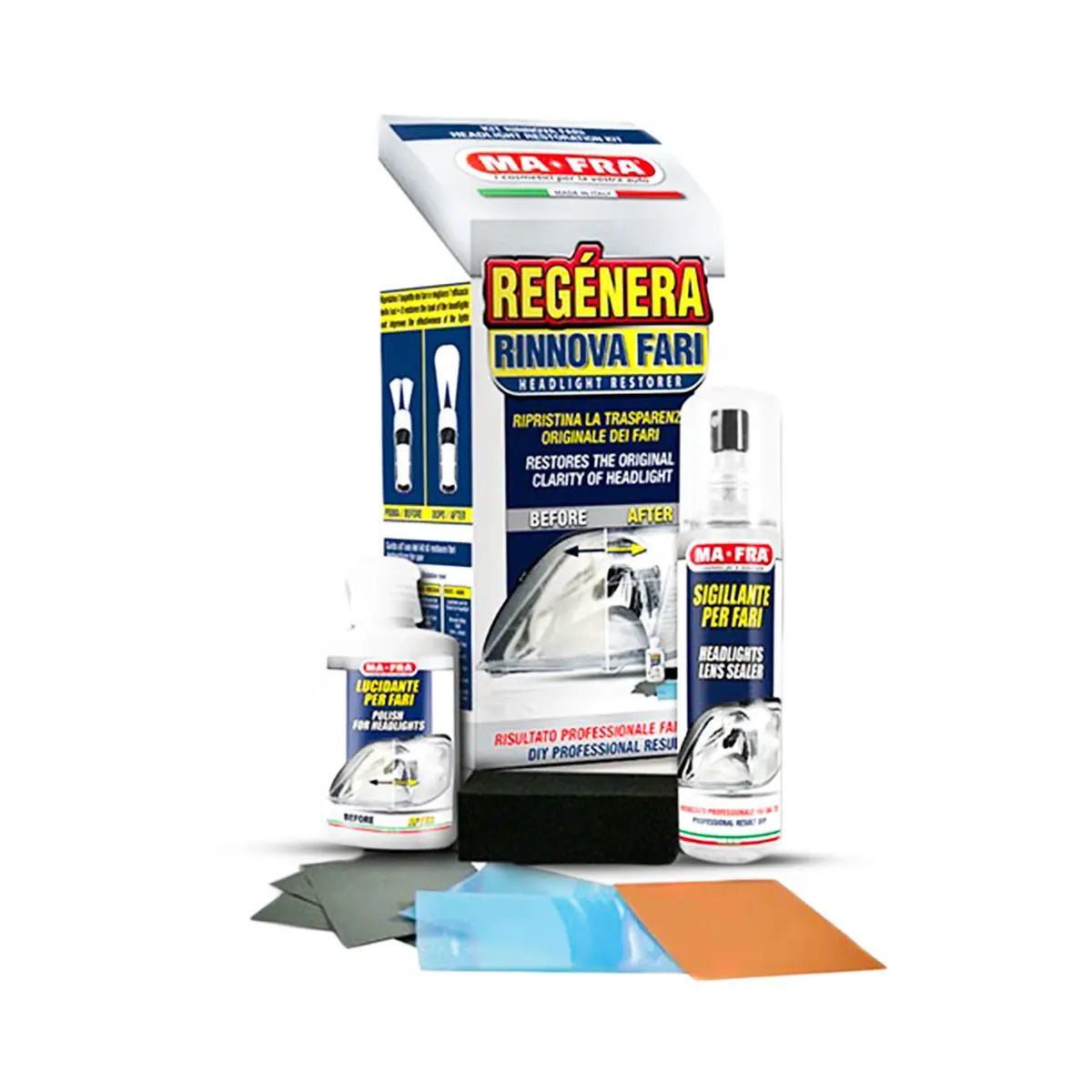 Mafra Headlight Kit And Headlight Restoration For Professional Exterior Care - Detailing Essentials