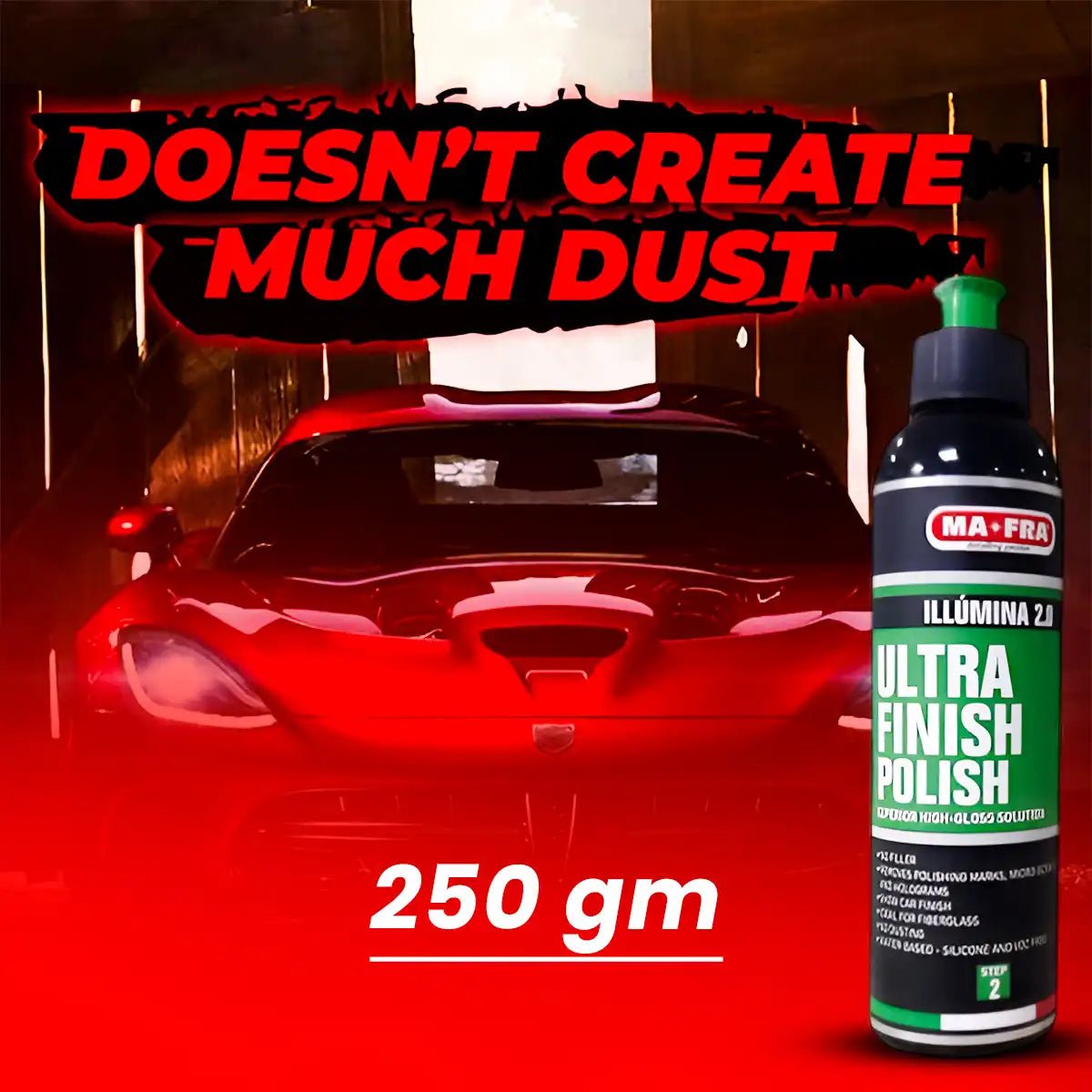 Mafra Illumina 2.0 Ultra Finish Polish - High Gloss & Paint Correction Car Polish - Detailing Essentials