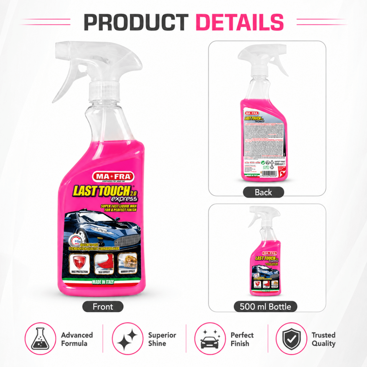 Mafra Last Touch And Finishing Spray For Professional Exterior Care - Detailing Essentials