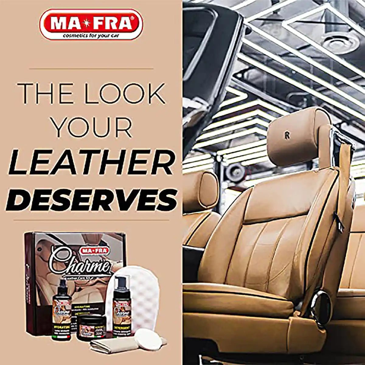 Mafra Leather Cleaning Conditioning Kit And Leather Care For Professional Interior Care - Detailing Essentials