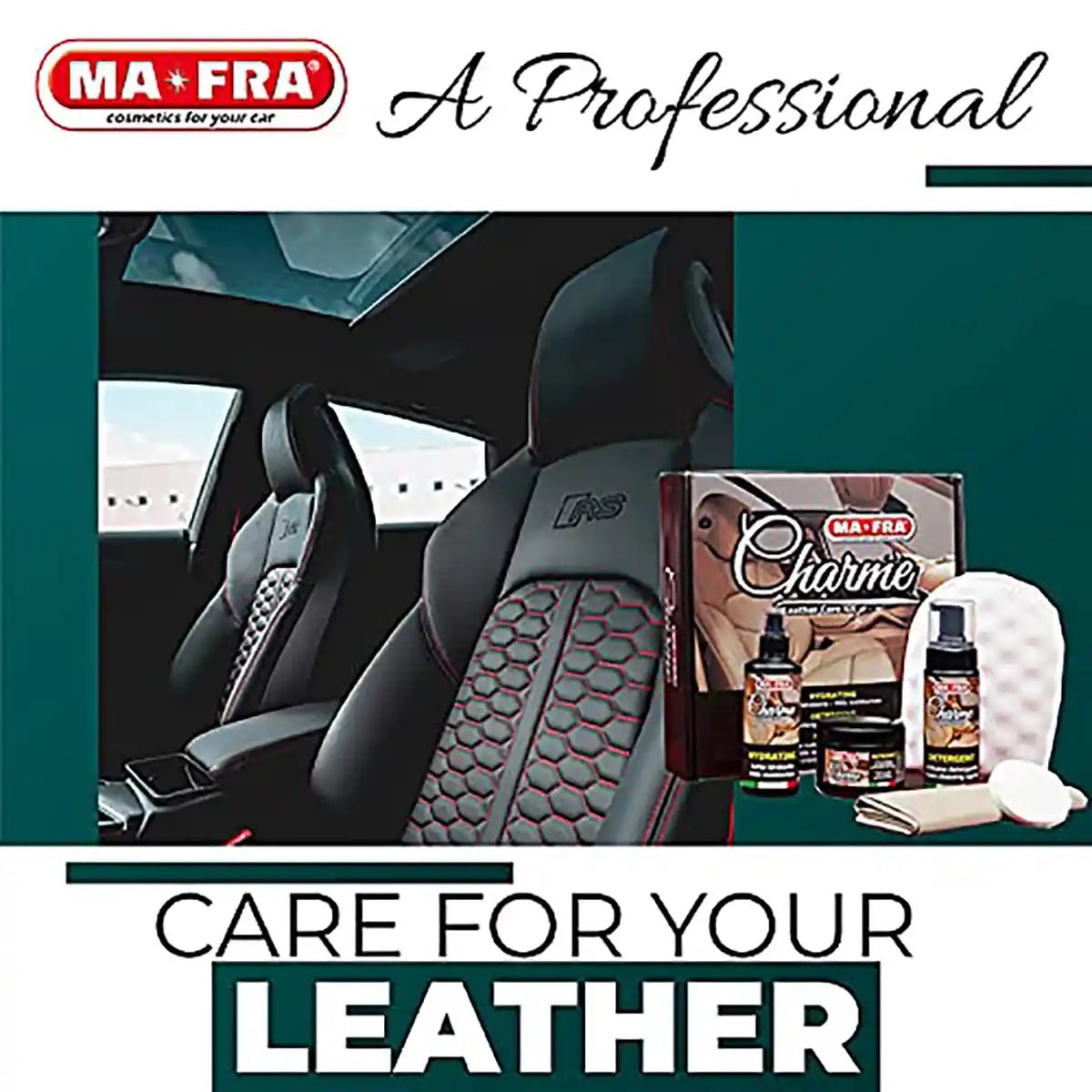 Mafra Leather Cleaning Conditioning Kit And Leather Care For Professional Interior Care - Detailing Essentials