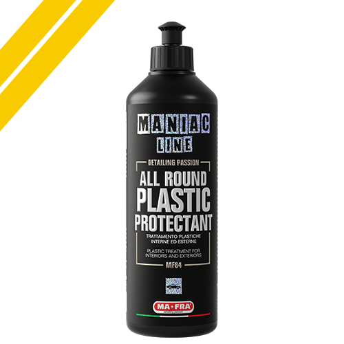 Mafra Maniac Line All Round Plastic Protectant | Revives & Protects Plastic & Rubber | Interior & Exterior Dressing | 500ml - Detailing Essentials