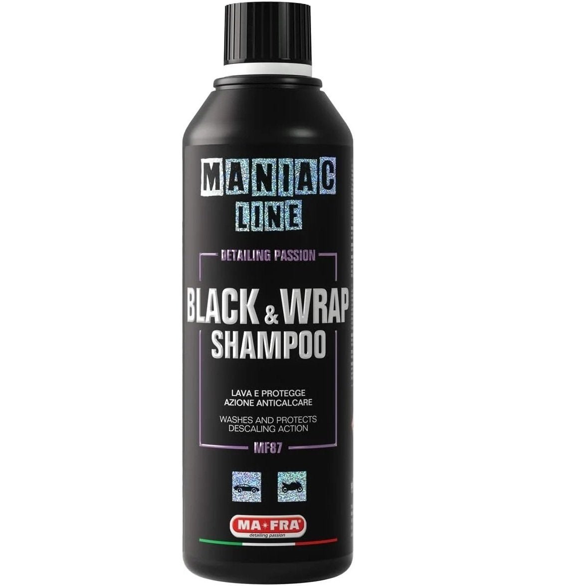Mafra Maniac Line Black & Wrap 2 - in - 1 Shampoo (500ml) - Detailing Essentials