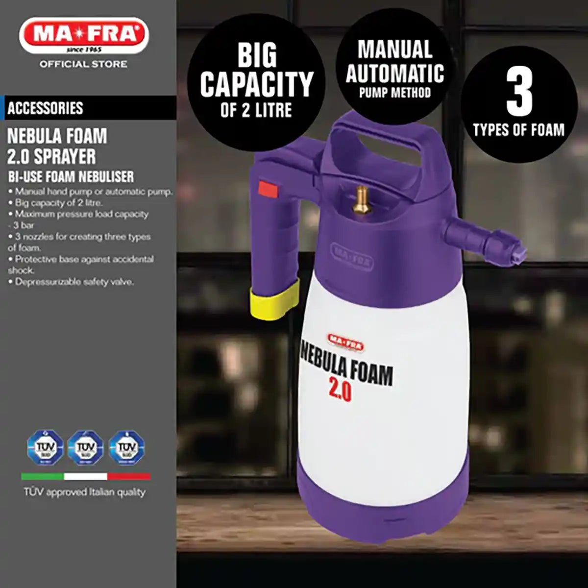 Mafra Nebula Foam And Foam For Professional Exterior Care - Detailing Essentials