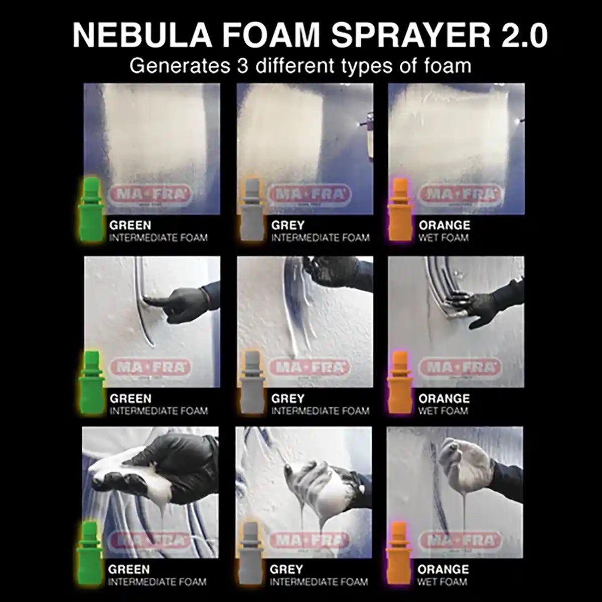 Mafra Nebula Foam And Foam For Professional Exterior Care - Detailing Essentials