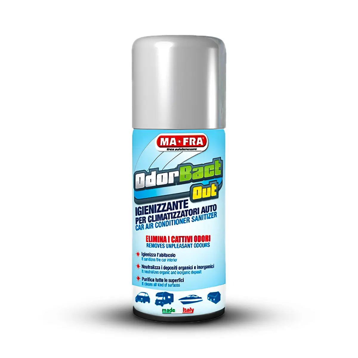 Mafra Odorbact - Antibacterial Odor Eliminator For Car Interiors And Air Conditioning Systems - Detailing Essentials
