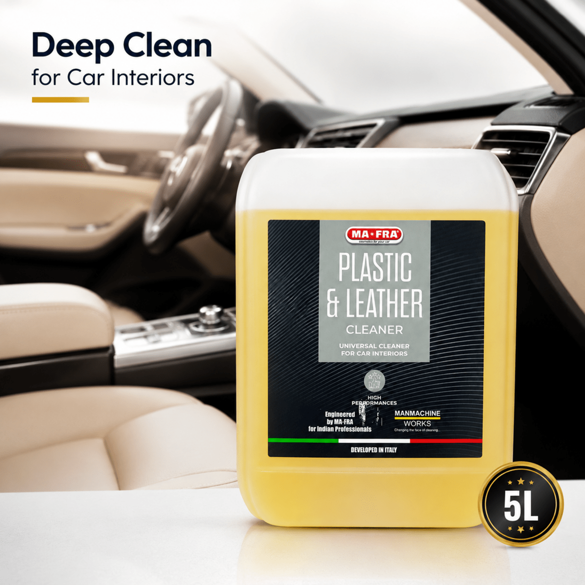 Mafra Plastic And Leather Cleaner And Cleaner For Professional Interior Care - Detailing Essentials