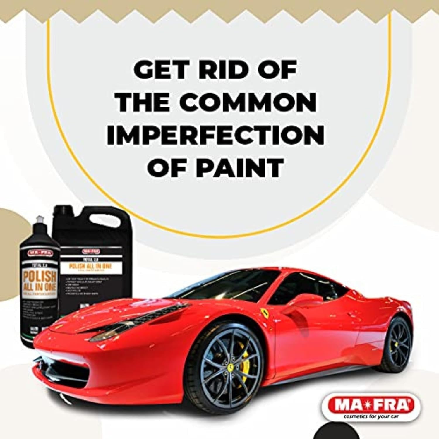 MAFRA Total 2.0 All - in - one Car Polish | Cut, Gloss & Wax | One Step Polish, Microparticle Compound, No Dust, Easy Clean | 1000ml - Detailing Essentials