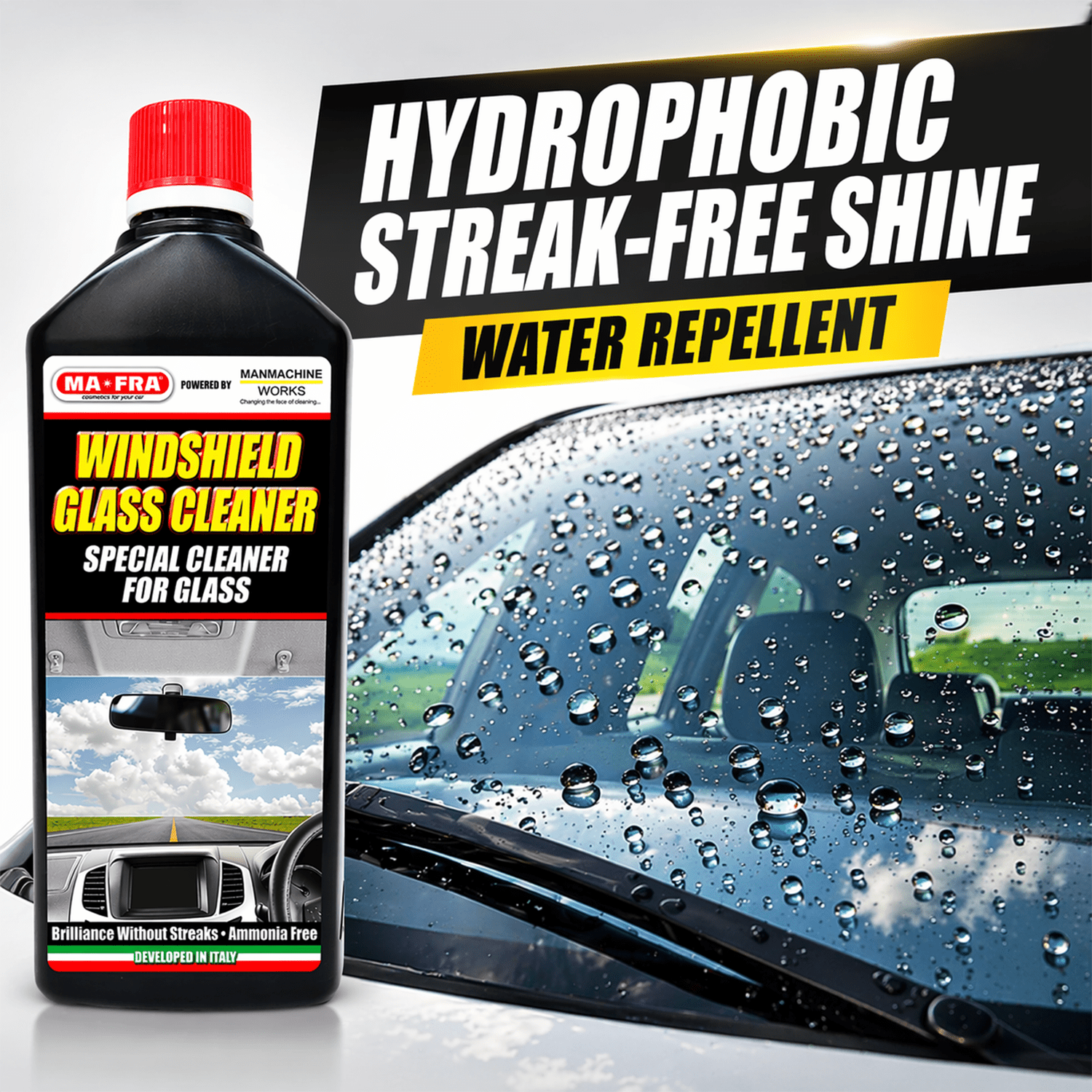 Mafra Windshield Glass Cleaner And Glass Cleaner For Professional Glass Care - Detailing Essentials